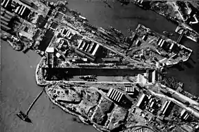 Aerial photograph of St. Nazaire