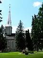 The east façade of the cathedral from Rubidge Street