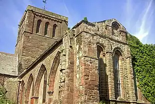 The late 12th-century monastic chancel