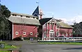 A horse stable, over 100 years old, still in use at Stanford University