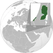 Location of Palestinian territories