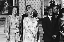 Image 21President Ziaur Rahman with Queen Juliana and Princess Beatrix of the Netherlands in 1979 (from History of Bangladesh)