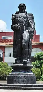 Statue of Morelos in Parque Morelos, central Cuernavaca, Morelos