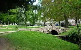 Stone bridge in  St. Hanshaugen Park