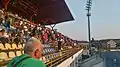 View from the stairs towards the eastern stand.