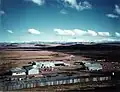 The site workshops for Sterkfontein Dam. The area below the site office is now underwater.