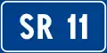 Regional road number sign