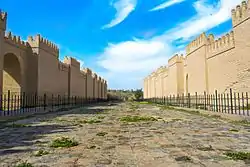 A partial view of the ruins of Babylon