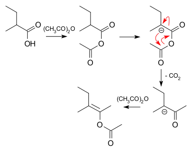 Strychnine total synthesis enol acetate formation