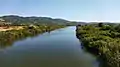 Struma river from the bridge next to the Lion of Amphipolis facing the beach of Ofryni Beach (Tuzla)