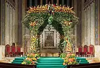 Sukkah at Congregation Emanu-El in Manhattan, New York City