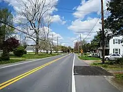 Community as shown along Old Summit Bridge Road in April 2021