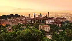 Bergamo was the location of Monika Liu's postcard.