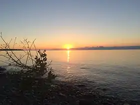 Sunset over Green Bay from Wells State Park