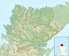 Loch Bad a' Ghail is located in Sutherland