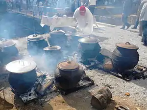 Shab deg or shab daig is slow cooked turnip and mutton stew, traditionally left to simmer overnight.