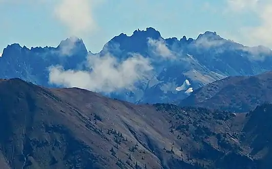 Martin Peak to right, from northwest