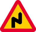 Dangerous curves ahead, first to right