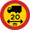 No vehicles exceeding length shown