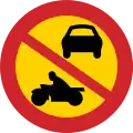 No motor vehicles