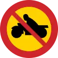 No motorcycles