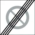 End of the restriction zone