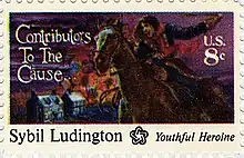 Sybil Ludington is said to have ridden through the night to advise minutemen that British Redcoats were burning Danbury, Connecticut; these accounts, originating from the Ludington family, are questioned by modern scholars.