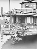 Kubu after collision with Barrenjoey