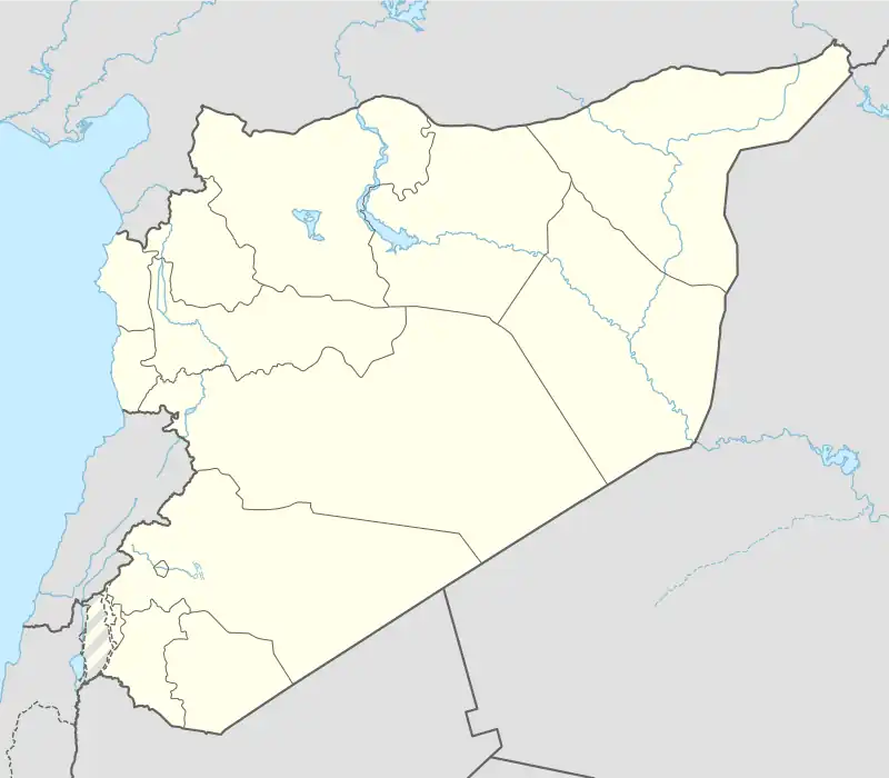 Taftanaz Air Base is located in Syria