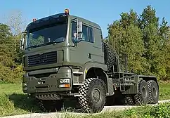 RMMV TG-MIL, a militarised MAN TGA 40.413 DFAS (6x6) truck