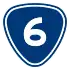 Provincial Highway 6 shield}}