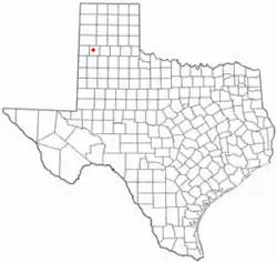 Location within Castro County and Texas