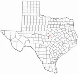 Location of Lometa, Texas