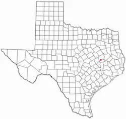 Location of Normangee, Texas