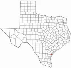 Location of Portland, Texas