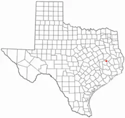 Location of Riverside, Texas