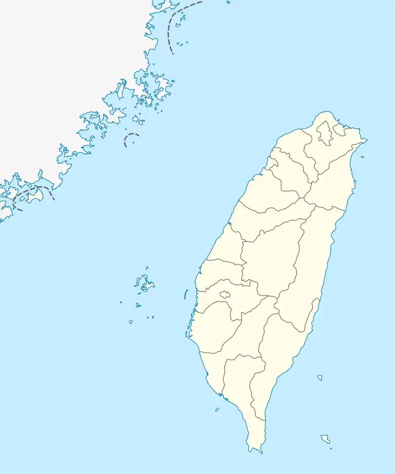 Map showing the location of Wazihwei Nature Reserve