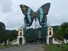 Gate to Bantimurung Waterfall