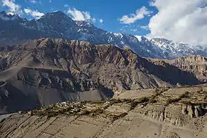 Tangbe village from above