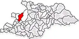 Location in Maramureș County