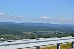 Looking northwest from Interstate 99 on Bald Eagle Mountain