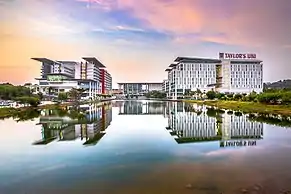 The Taylor's Lakeside Campus was completed in January 2010 and is set on 27 acres of tropical greenery, surrounded by a 5.5-acre man-made lake.