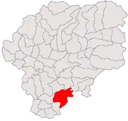 Location in Bistrița-Năsăud County