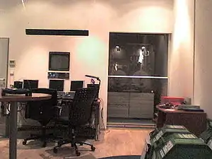 A Shadow Telecine in a color correction suite.