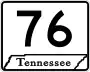 State Route 76 marker