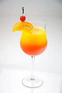 A tequila sunrise