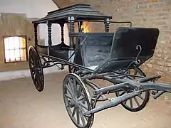 Jewish hearse, Theresienstadt concentration camp, Terezín, Czech Republic