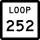 State Highway Loop 252 marker