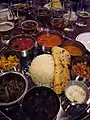 Indian thali with chapati