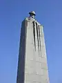 Monument for the World War I soldiers from Canada. The Brooding Soldier in Langemark